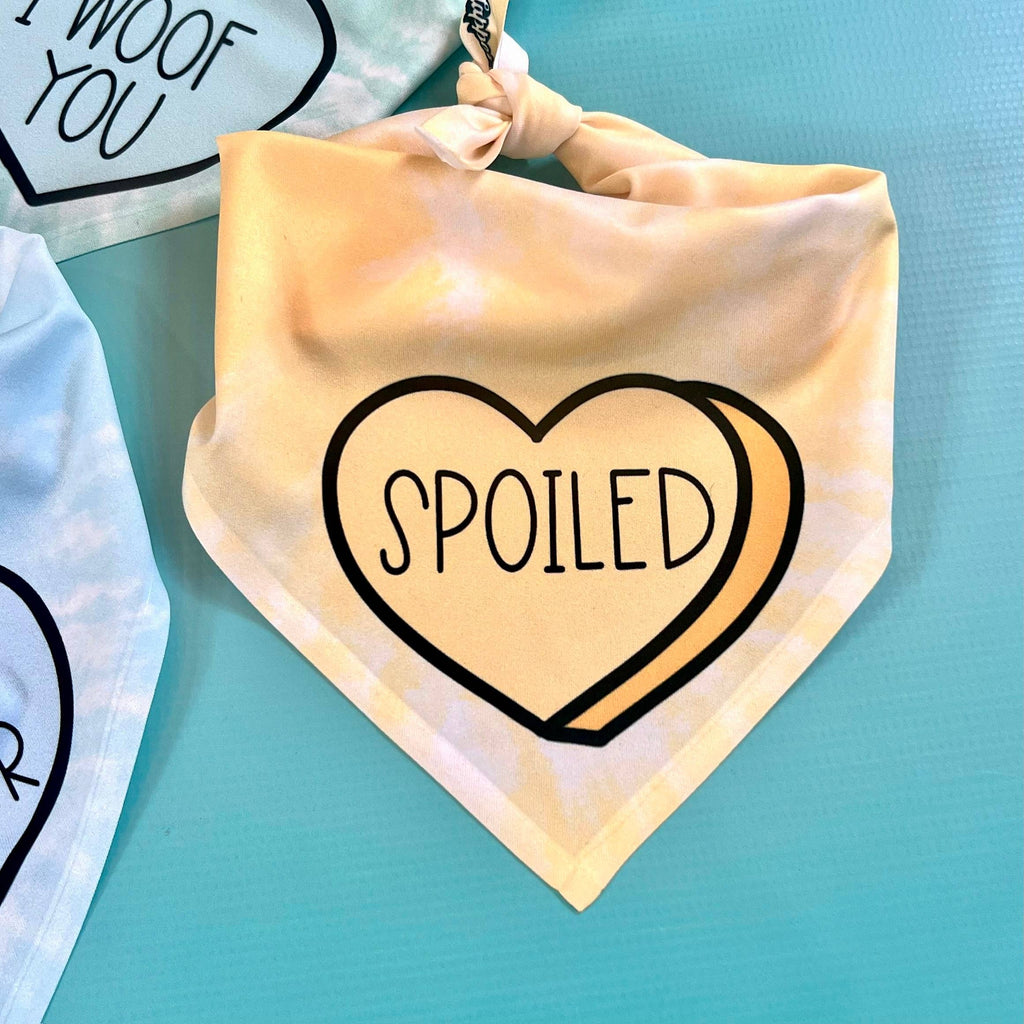 Spoiled | Convo Heart Dog Bandana