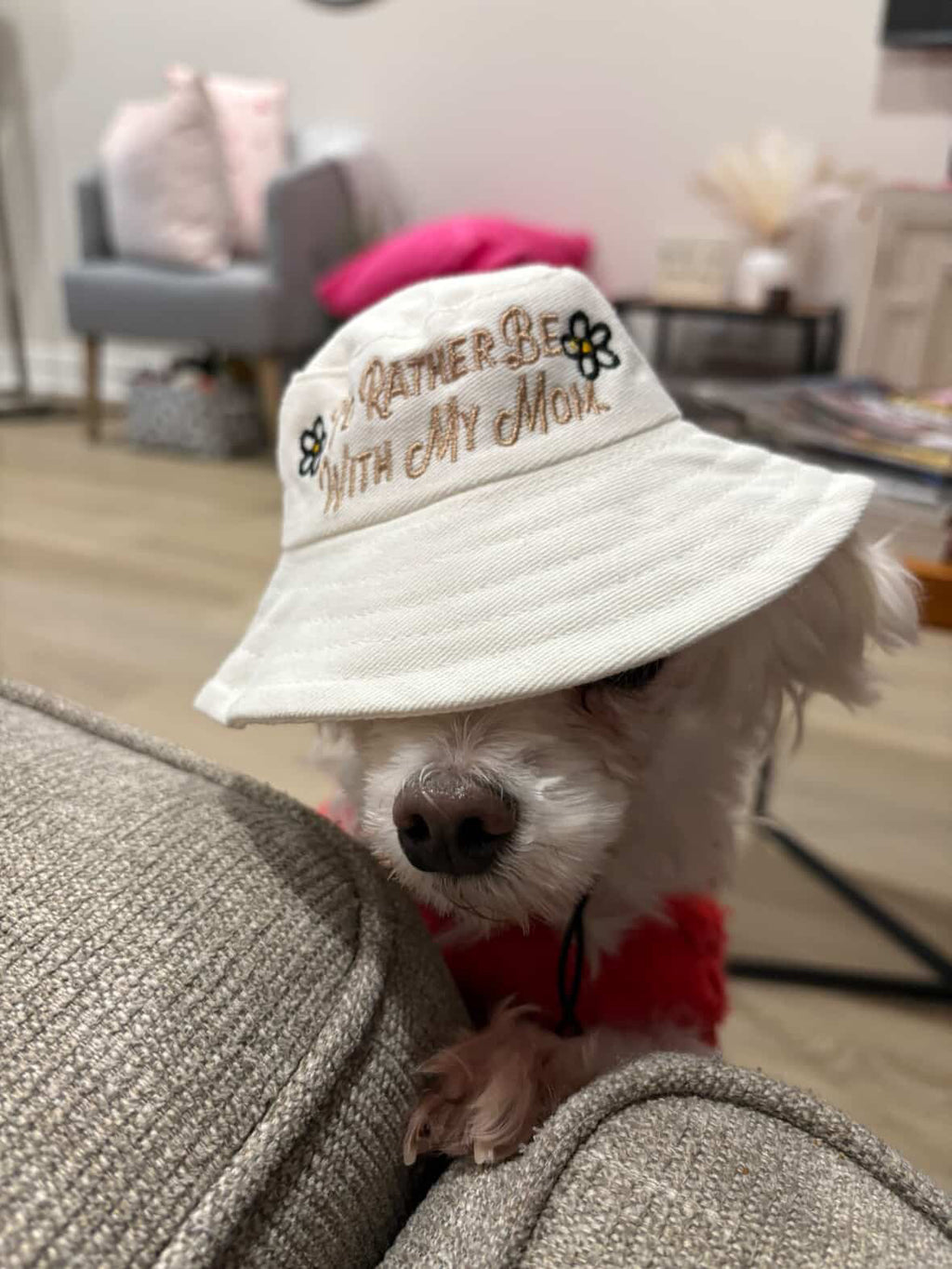 Dog Bucket Hat - I'd Rather Be With My Mom