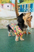 Hawaiian Camp Shirt - Sunset Hibiscus