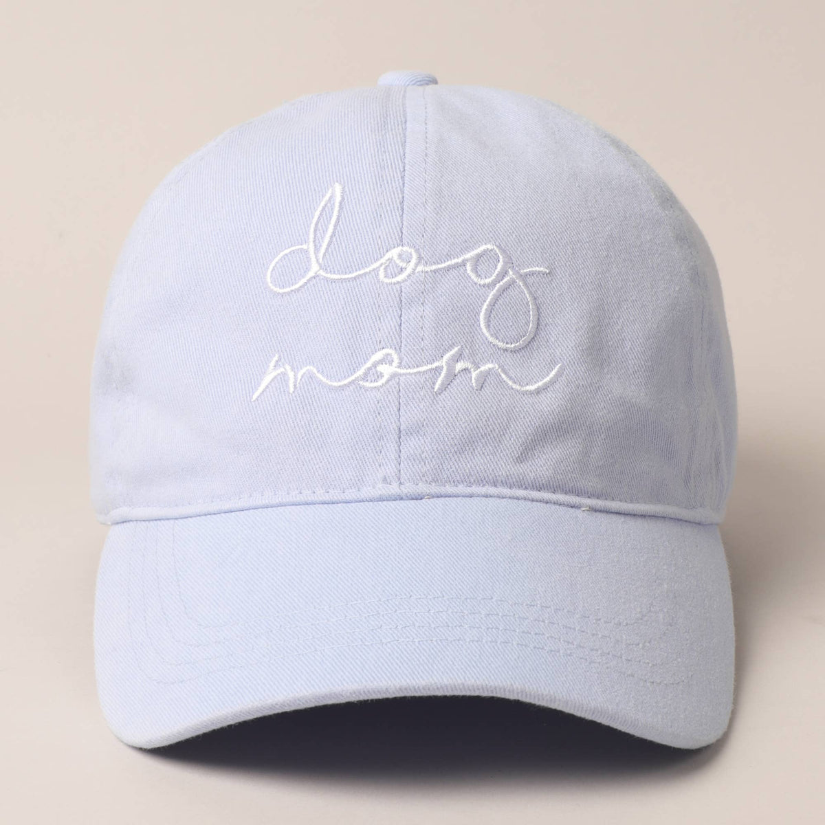Dog Mom Lettering Embroidery Cap