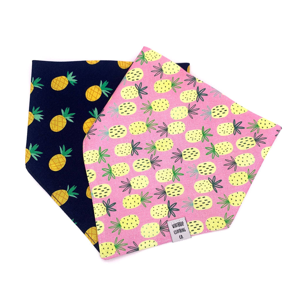 Pink Pineapple Dog Bandana
